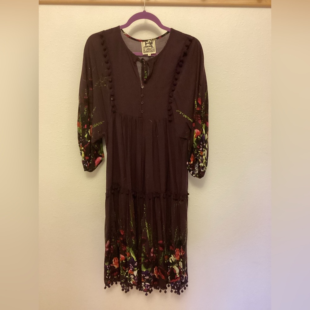 Floral Boho Dress in Purple
